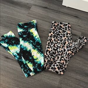 No Boundaries tie-dye and cheetah Leggings